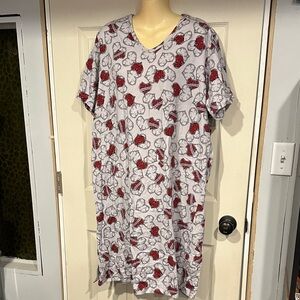 Harley-Davidson Gray and Red Pajama Dress